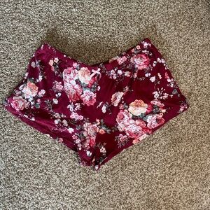 Womens Floral Lounge Shorts || Flora Size: Small